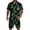 Dark Green, variant on 2 Piece Short Sets for Men Summer Beach Outfits Camo Printed Button Down Shirts & Shorts Casual Vacation Set