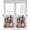 Bright Red Gray Blue Light Beige, variant on 4th of July Valance Curtain,Independence Day Car Flag Stars Short Drapes for Kitchen Farmhouse Cafe Window Treatment 1 Panel 54" W x 18" L Inch
