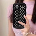 thumbnail image 3 of Compatible Con iPhone 14 13 12 11 Pro Max X XR Xs 8 7 6 6s Plus SE 2020 Funda Protectora Suave De TPU Con Marco De Letra De Mariposa Blanca, 3 of 3