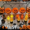thumbnail image 4 of Party Decoration Pumpkin Candy Bucket With Hanging Rack, 3 Pack Trick Or Treat Buckets For Kids Events, Home Decor And Party Supplies, 4 of 4