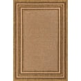 thumbnail image 3 of Unique Loom Outdoor Border Collection Area Rug - Multi Border (6' x 9' Rectangle Light Brown/Brown), 3 of 7