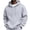 3# Light Gray, variant on Men Hoodie Sweatshirt Pullover with Kangaroo Pocket Lightweight Casual Hooded Top Apparel for Spring Fall Wear Wine S