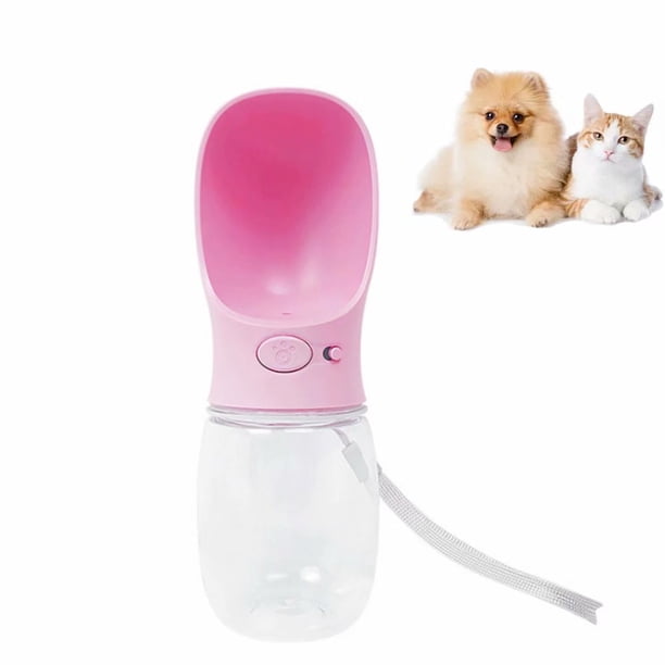 Botella de agua portátil para perros, dispensador de agua para mascotas, antibacteriano de grado alimenticio, a prueba de fugas, bebedero de viaje para perros y gatos, botella para beber al aire libre