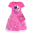 thumbnail image 3 of Vestido de encaje de algodón para niños, juego de Critters sonrientes, ropa de princesa arcoíris, ropa de moda para niños, regalos de verano, 3 of 5
