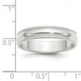 thumbnail image 5 of Primal Gold 10 Karat White Gold 5mm Milgrain Half Round Band Size 8.5, 5 of 9