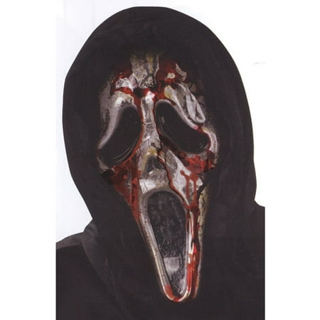 Ghost Face Bleeding Zombie Mask Adult Halloween Accessory