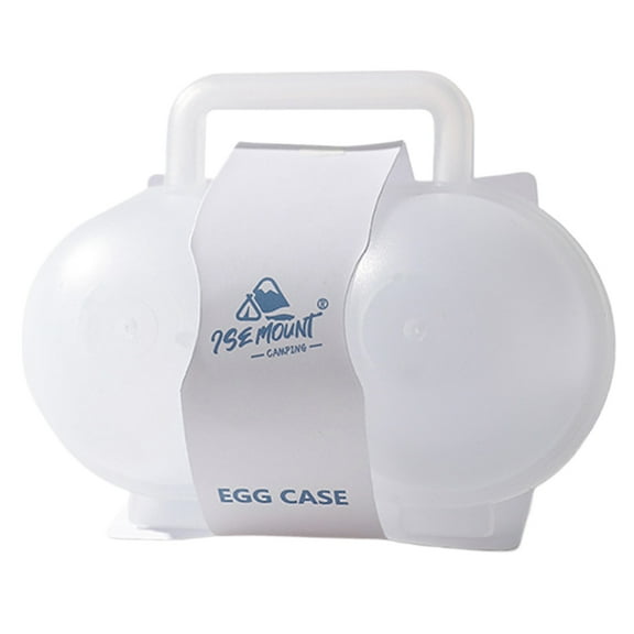 Yucurem 2 Grid Egg Box Anti-fall Egg Container Egg Holder for Camping Picnic Outdoor Tools (A)