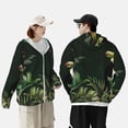 thumbnail image 2 of KLL Palm Leaves And Exotic Birds Print Men's Women’s UPF 50+ Sun Protection Outdoor Hoodie Jacket Long Sleeve Fishing Hiking Performance Shirt- X-Large, 2 of 5