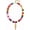 Colorful, variant on BOOTOOL Women's Beaded Fish Pendant Necklace - Adjustable Gold T-Clasp Choker, Bohemian Summer Beach Look, Lightweight Resort Accessory, Adorned with Two Fish Pendants