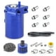 thumbnail image 2 of Tanque de lata de captura de aceite con deflector para automóvil Ndcxsfigh con depósito de limpiador de manguera de filtro (azul), 2 of 7
