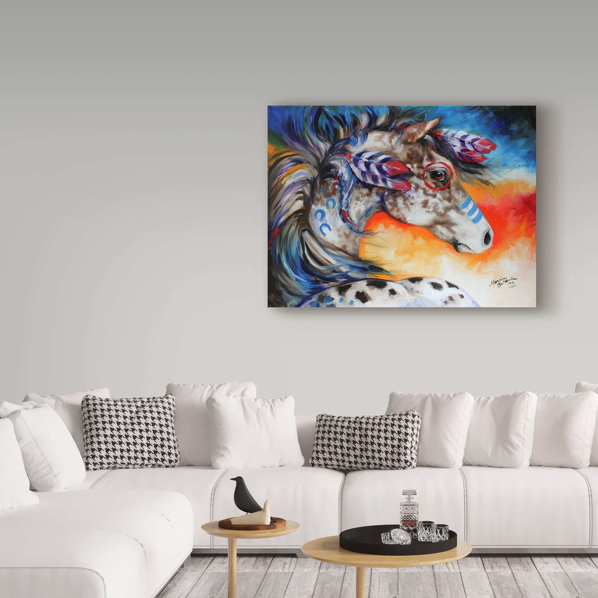Marcia Baldwin 'Appaloosa Indian War Horse' Canvas Art