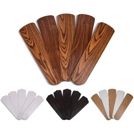 

OhLectric 42 Inch Ceiling Fan Replacement Blades with Pre-Drilled Holes Oak/Walnut