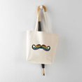 thumbnail image 5 of CafePress - Rainbow Moustache Tote Bag - Unisex Canvas Tote Bag, Beige, 1-Piece, 5 of 7