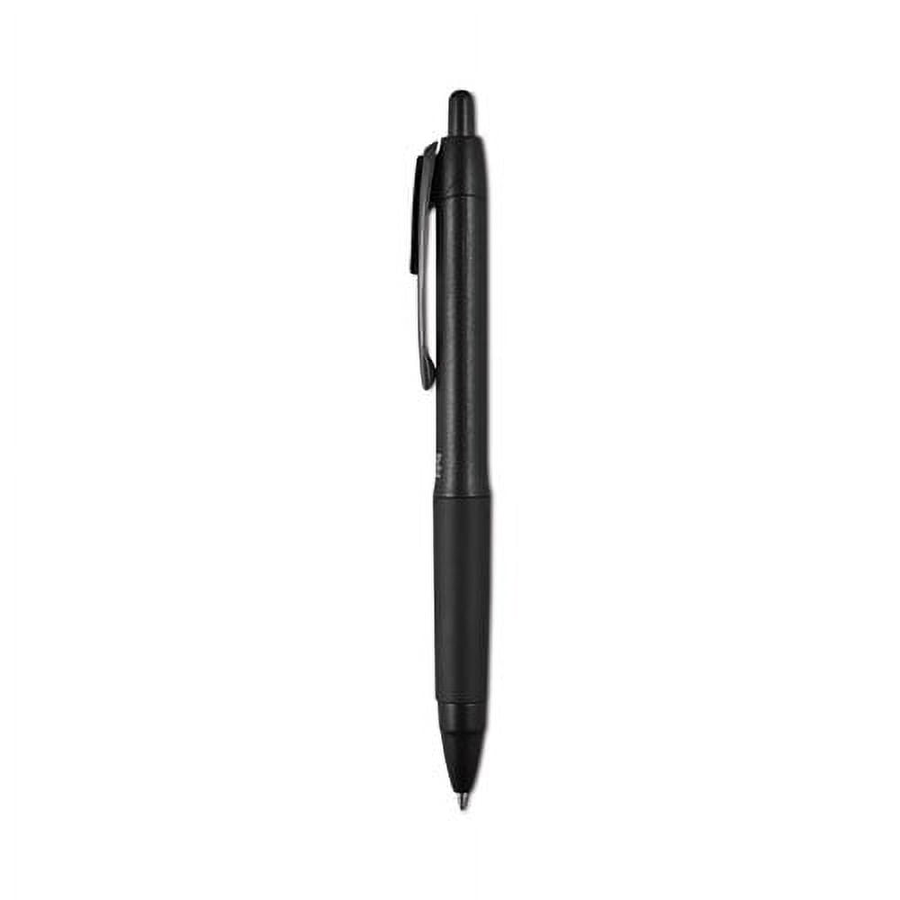 207 Plus+ Gel Pen, Retractable, Medium 0.7 mm, Blue Ink, Black Barrel, Dozen | Bundle of 2 Dozen