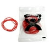 Red rubber bands, latex-free, 25 each