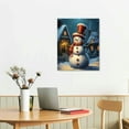 thumbnail image 2 of Fenyluxe Christmas Snowman Poster Art Print, Holiday Decorations and Cheer, Joyful Christmas Wall Art, Winter Holidays Whimsical Gift Print Decor (Christmas Snowman 16x20 Inch), 2 of 3