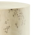 thumbnail image 4 of Modway Cosmos 16" Round Modern Burl Wood Side Table in Bleached Brown, 4 of 9