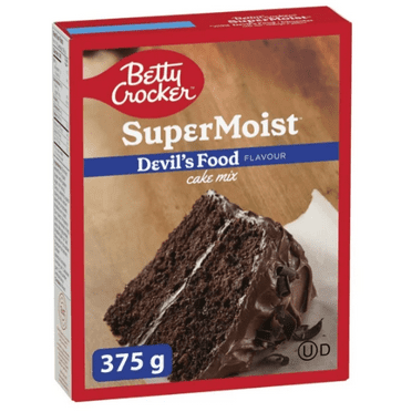 Betty Crocker Super Moist Devil's Food Cake Mix, 375g