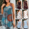 thumbnail image 5 of Women's Summer Tops Crew Neck Tank Top T Shirt Pleated Short Sleeve Tunic Tops Flare Blouse, 5 of 5