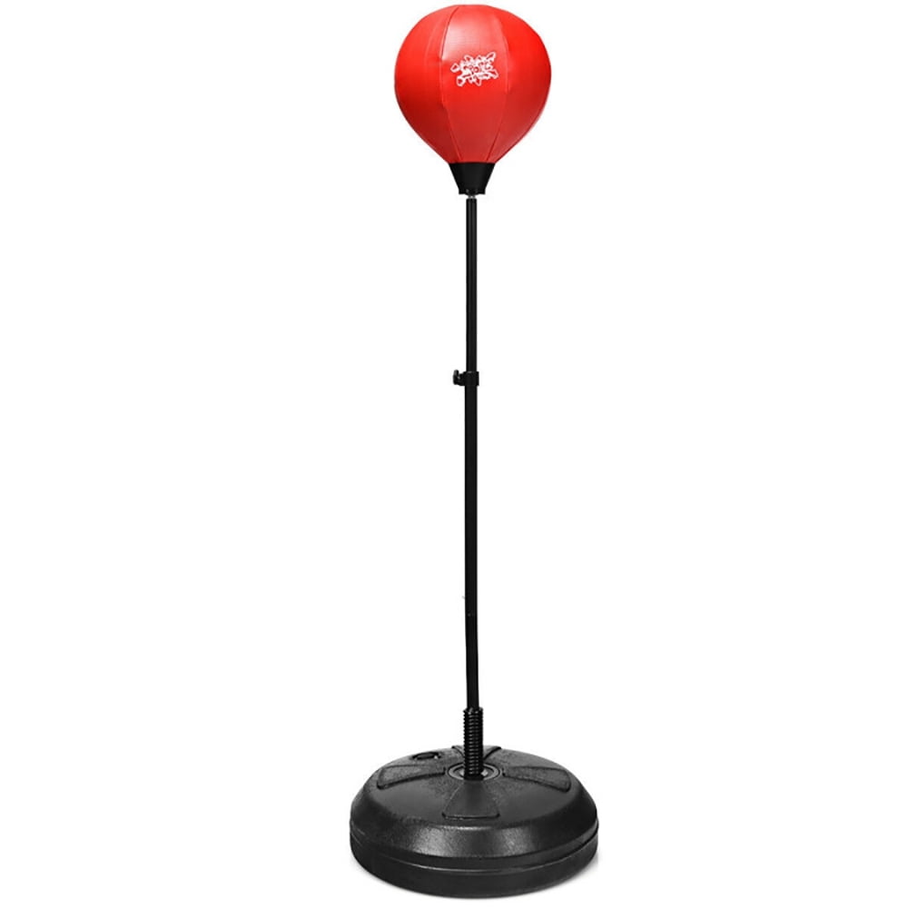 Spaco Adjustable Height Punching Bag with Stand Plus Boxing Gloves for Both Adults and Kids, Punching Bag with Stand Plus Boxing Gloves