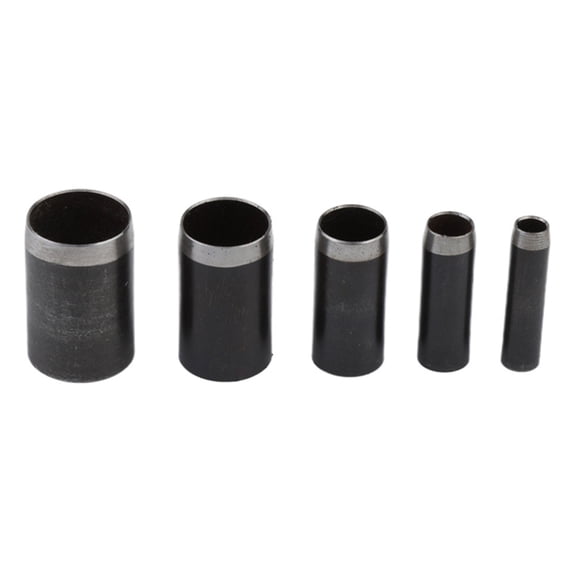 Necvior 5Pcs Punching Tool Round Hole Cutter Set Craft Hole Cutter Punching Tool for Belt, Watch Band