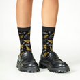 thumbnail image 4 of Honeii Hohey Bee Golden Embroidery Print Children's Colorful Socks,Unisex Kids and Toddlers' Cushioned Sock,Kids Athletic Crew Socks,for Everyday Wear and Sports, 4 of 5