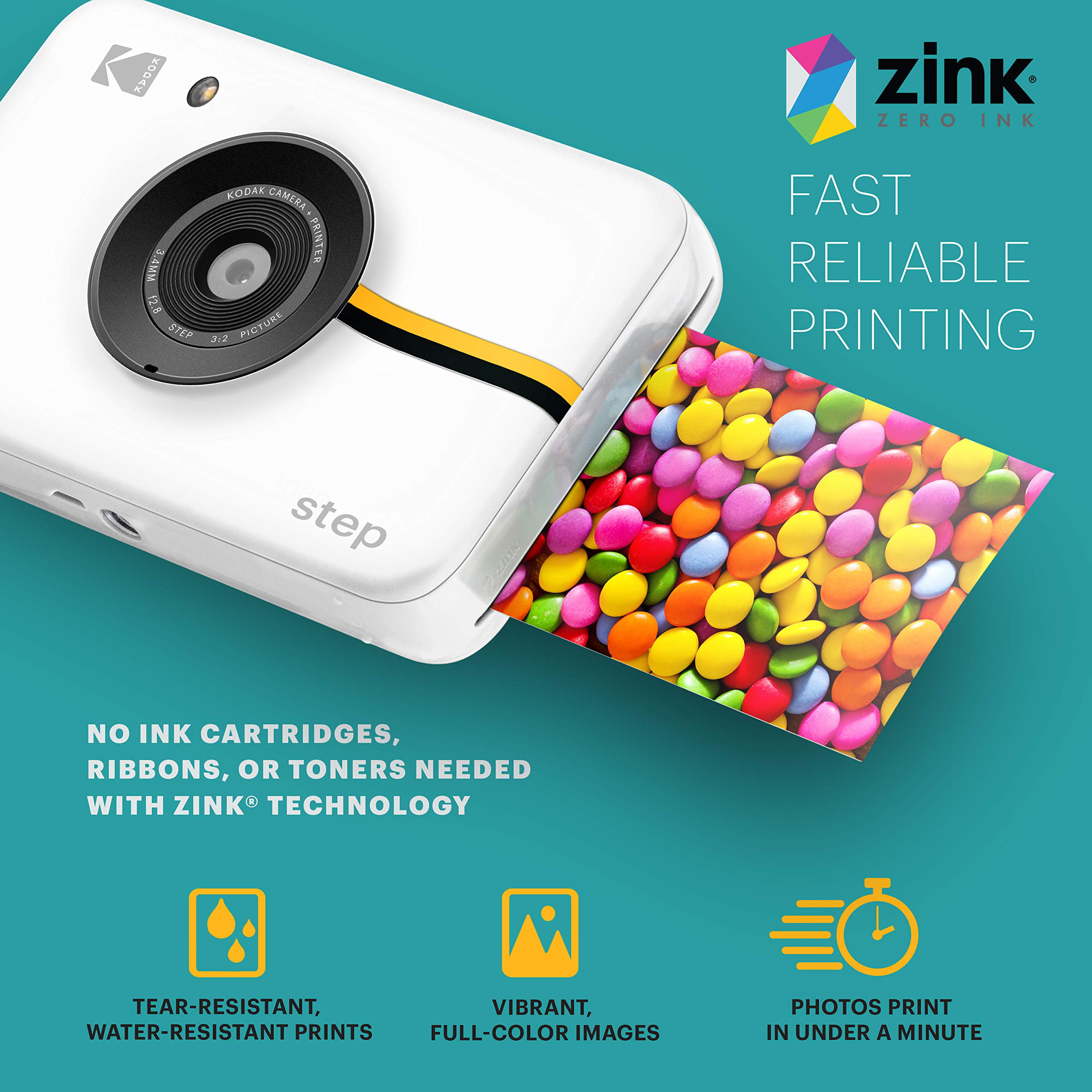 The Kodak Step Touch instant camera does more than just print