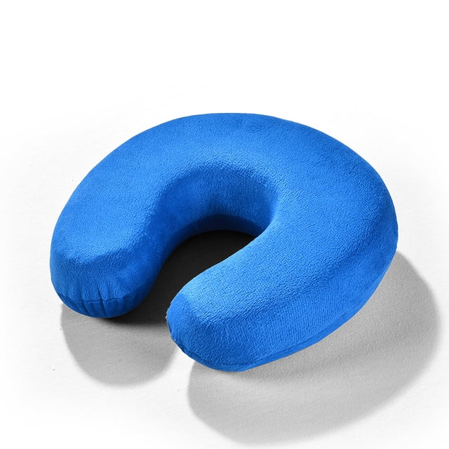 Almohadas de viaje inflables Cojín de viaje plegable Almohada cervical Soporte para el cuello 2 piezas JAMW Sencillez