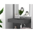 thumbnail image 2 of Castello USA Juniper Stone Solid Surface Wall-mounted Vessel Sink Grey 30" Right Basin, 2 of 7