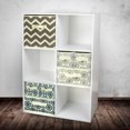 thumbnail image 4 of DII Fabric Storage Bins for Nursery, Offices, & Home Organization, Containers Are Made To Fit Standard Cube Organizers (11x5.5x5.5") Chevron Gray - Set of 2, 4 of 10