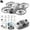 White, variant on Gifts for 16 Year Old Boys, Brushless Motor Drone with 1080Pesc Camera 2.4G Wifi FPV Quadcopter with Headless Follow Me Altitude Hold Toys Gifts for Kids Adults, White, One Size