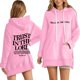 thumbnail image 1 of WILLBEST Vestidos Sudadera Con Capucha Informal Con Letras Estampadas Para Mujer, 1 of 3