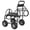 BLACK300FT, variant on Hose Reel Cart, 4 Wheels Heavy Duty Mobile Garden Hose Cart, Powder-Coated Steel with Storage Basket for Yard, Lawn, Outdoor Planting