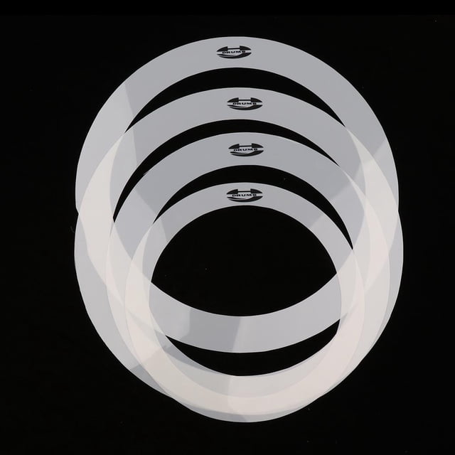 Anillos de Control de Tono de Bombo PET de 4 Piezas Que Eliminan Las Piezas de Percusión de Armónicos - , 10 '' 12 '' 14 '' 14 '' 10 inch 12 inch 14 inch 14 inch