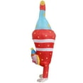 thumbnail image 6 of Adult Festival Inverted Clown Inflatable Dress Up Ball COS Props Activity Play Circus Style,Height 59"–74.8",Yellow, 6 of 7