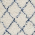 thumbnail image 5 of SAFAVIEH Moroccan Luvenia Geometric Shag Area Rug, Ivory/Blue, 3'3" x 5'3", 5 of 5