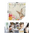 thumbnail image 4 of Bunny Easter Cloth Napkins Set of 4 Reusable Dinner Napkins, Eucalyptus Spring Floral Farmhouse Weeping Cocktail Napkin Washable Table Napkins for Wedding/Holiday Party/Baby Shower 20"x20", 4 of 7
