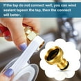 thumbnail image 3 of Brass G3/4In Universal Garden Tap Connector Water Hose Adaptor Quick Release, 3 of 8