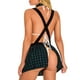 thumbnail image 5 of Mujeres Cosplay Ropa interior Falda Trajes de corbata Uniformes de colegialas, Verde oscuro, XL sidaley XX000060-07, 5 of 7