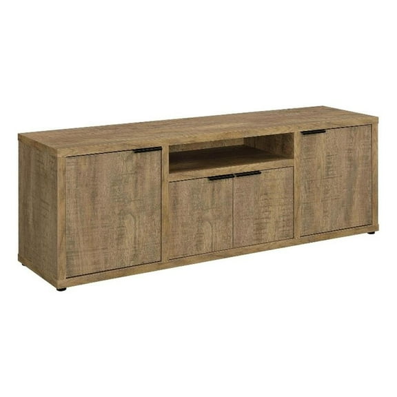 Pemberly Row 4-Door Engineered Wood TV Stand for TVs up to 65" in Brown