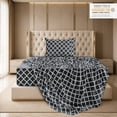 thumbnail image 3 of Lux Decor Twin XL Bed Sheets Set 3 Piece - Quatrefoil Pattern, Ultra Soft Polyester Sheet Deep Pocket Fit, Wrinkle Free, Breathable & Fade Resistant OEKO-TEX Certified, Black, 3 of 11