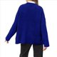 thumbnail image 4 of Suéter de Punto Holgado con Cuello Redondo y Color Liso para Mujer, Ideal para Otoño e Invierno. Azul XL, 4 of 8