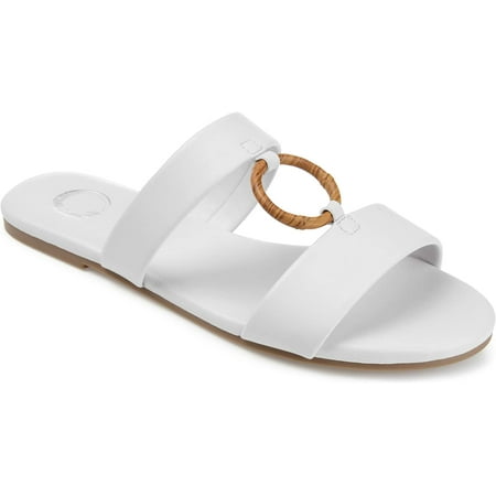 

Journee Collection Womens Comfort Foam Aylin Slide 11 White