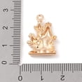 thumbnail image 3 of Alloy Enamel Pendants Castle Charm Light Gold 23x14.5x3mm Hole: 1.6mm, 3 of 3