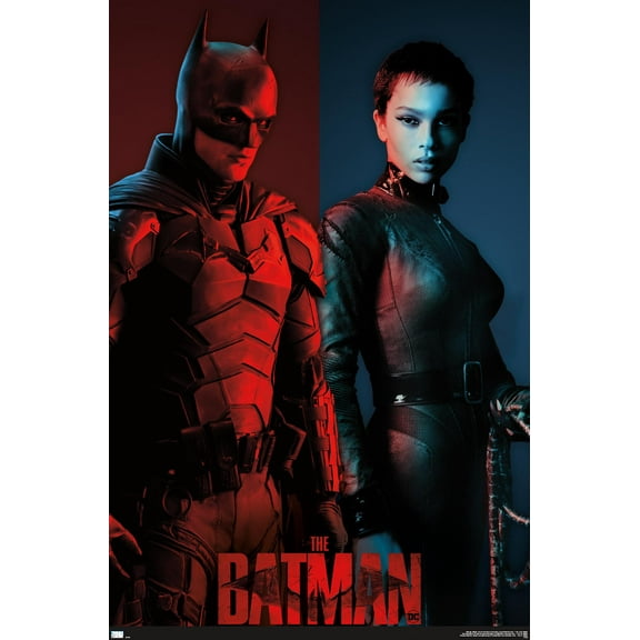 DC Comics Movie The Batman - The Bat and The Cat Wall Poster, 22.375" x 34"