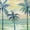 Marine Layer Palms, variant on Coastal Breezes Wall Art - Horizontal Multi Panel Canvas - Living Room Wall Decor - Beach Multi Panel - Gray And Blue Decor By Sally Swatland - 45" x 28"