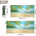 thumbnail image 3 of Coolnut Beach Towels Tropical Beach Sea Coconut Camping Towels Palm Tree Paradise Island Sand Free Beach Towel, 30"x60" Large Beach Towels Quick Dry Bath Travel Towels Pool Yoga Beach Mat for Men, 3 of 6