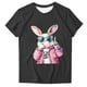 thumbnail image 2 of Puntoco Liquidación de blusas cortas para mujer, camisetas de manga corta con cuello redondo y estampado bonito a la moda para mujer, 2 of 4