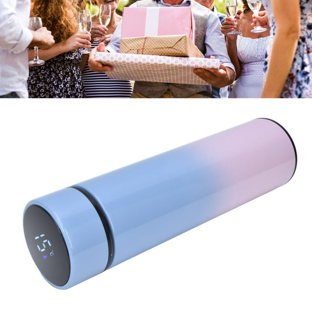 Led Smart Water Bottle 500ml LED Display Double Walled Stainless Steel Vacuum Insulated Water Bottle