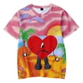thumbnail image 1 of Bad bunny un verano sin ti Álbum 3D Camiseta De Manga Corta Mujeres Hombres Lindo Moda Teepangjing, 1 of 3